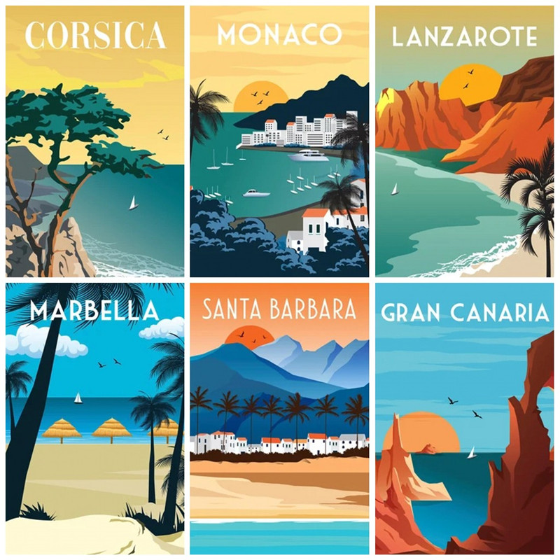 Home Decor Dubai - Monaco Mauritius Dubai Poster kota perjalanan
