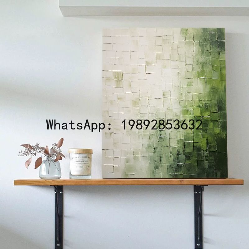Abstract Oil Painting - Lukisan Minyak Lukis Tangan GH, Seni