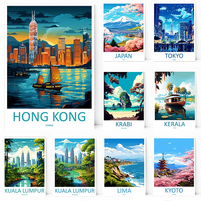 Home Decor Kerala - Unframe Hong Kong Jepang Kerala Kyoto