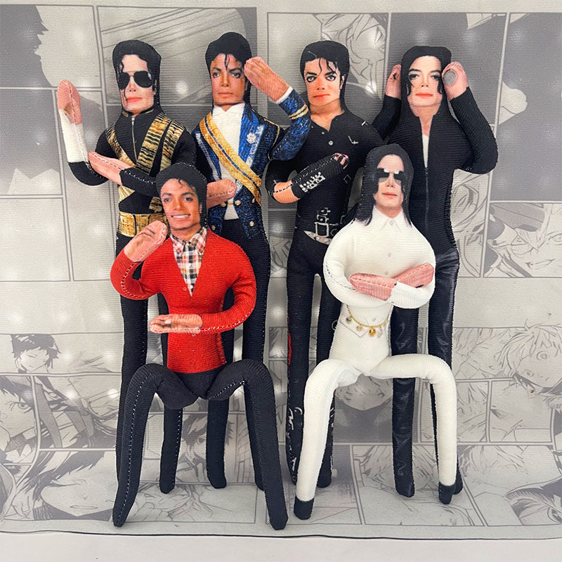 Home Decor Statue - Boneka Plush Michael Jackson dengan Sendi