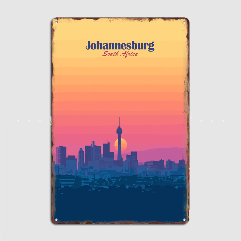 Home Decor Johannesburg - Poster Pemandangan Perjalanan Matahari Terbenam di