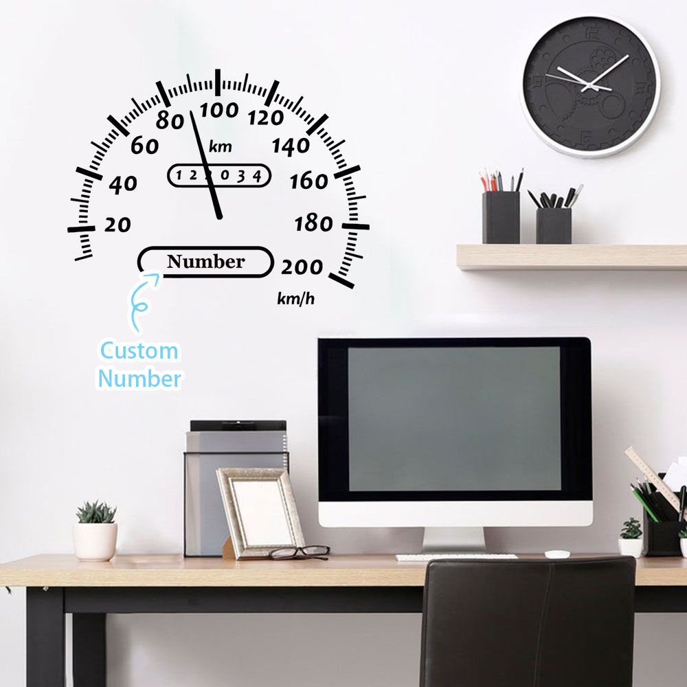 Home Decor Sticker - 1 Buah Stiker Dinding Vinil Nama