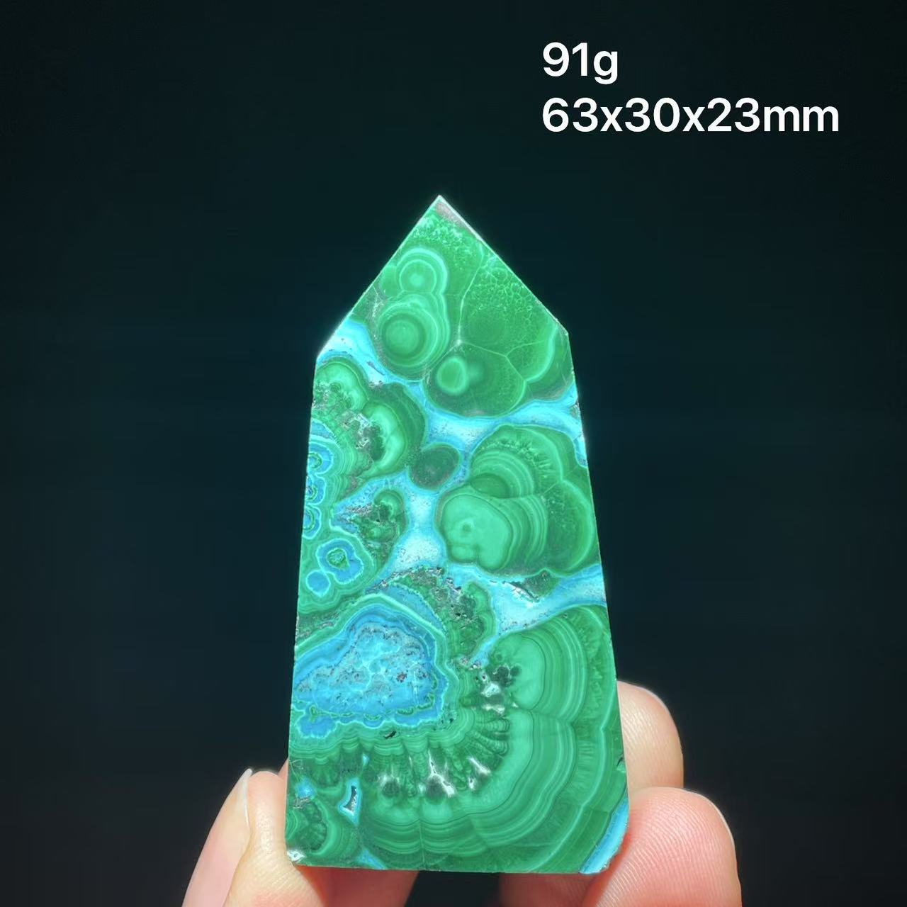 Home Decor Zambia - 100% Malachite Alami Silikon Bentuk Menara