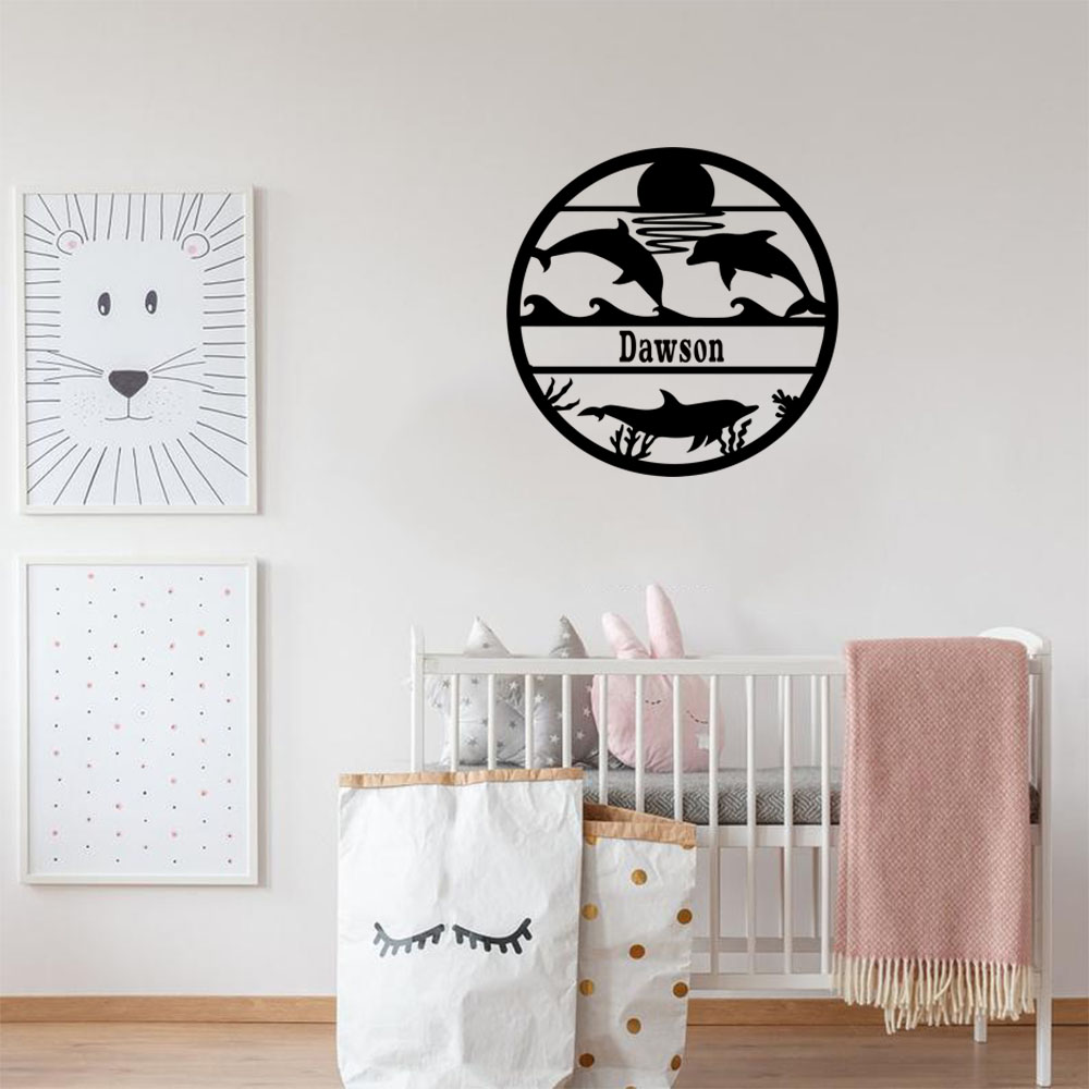 Home Decor Sticker - 1 Buah Stiker Dinding Vinil Nama