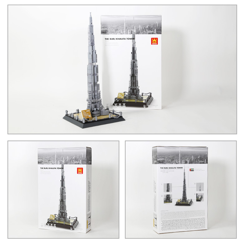 Home Decor Dubai - 555PCS Set Blok Bangunan Pemandangan Kota