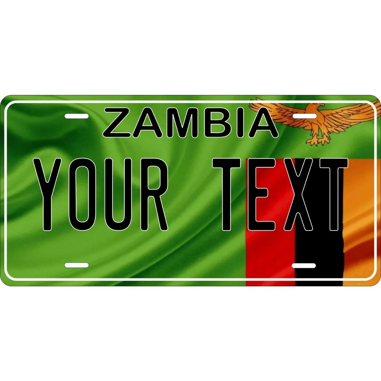 Home Decor Zambia - Gantungan Bendera Zambia Kustom yang Dipersonalisasi,