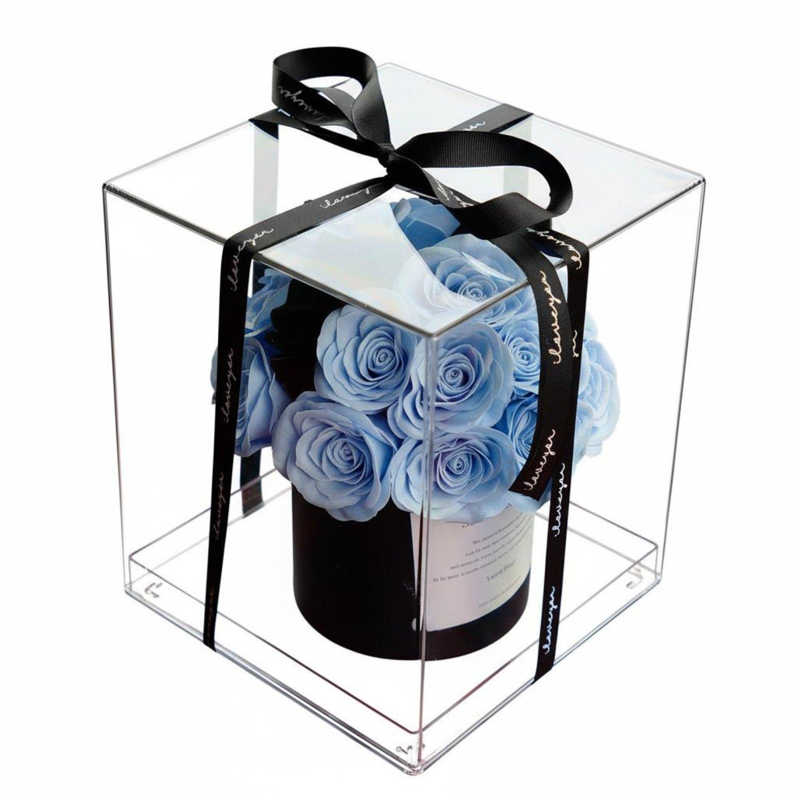 Home Decor Gift - Buket Sabun Akrilik, Rangkaian Mawar Beraroma