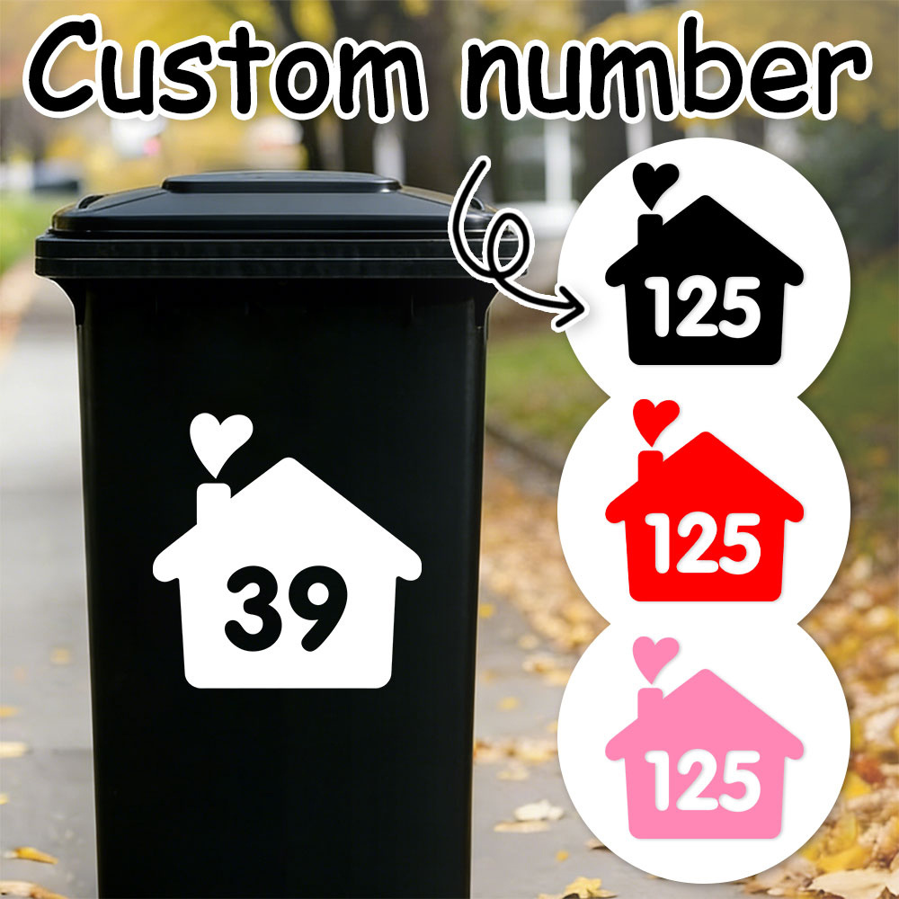 Home Decor Sticker - 1 Buah/3 Buah Stiker Nomor Rumah