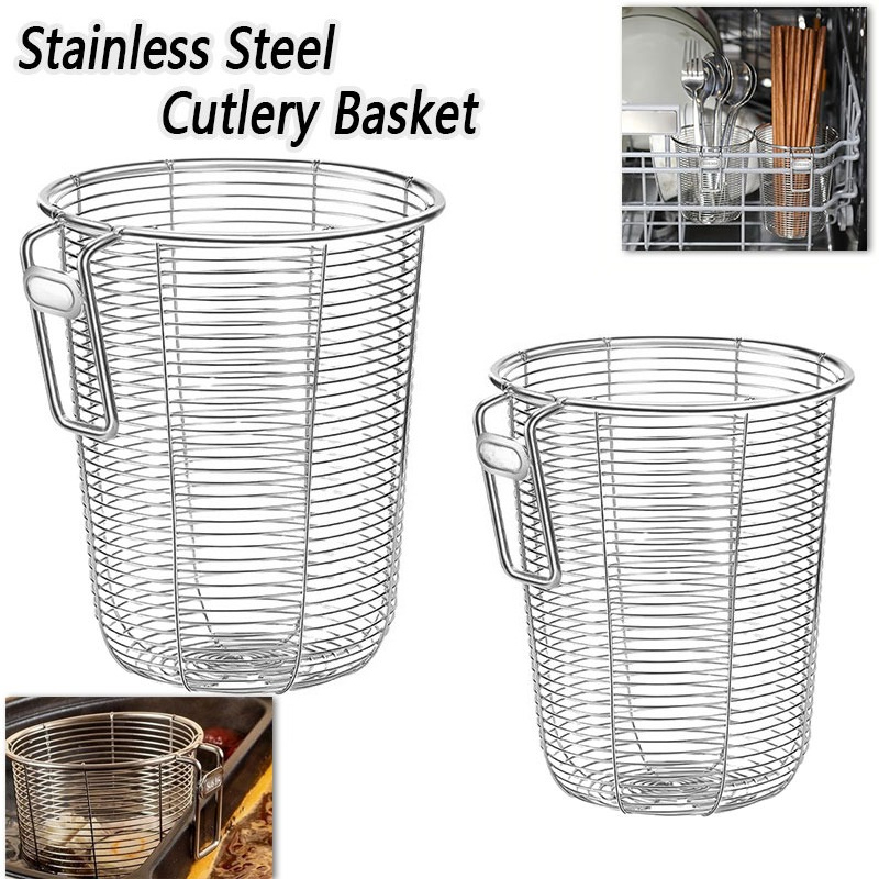 Woven Wall Basket - Rak Penyimpanan Sumpit Dapur Gantung Dinding
