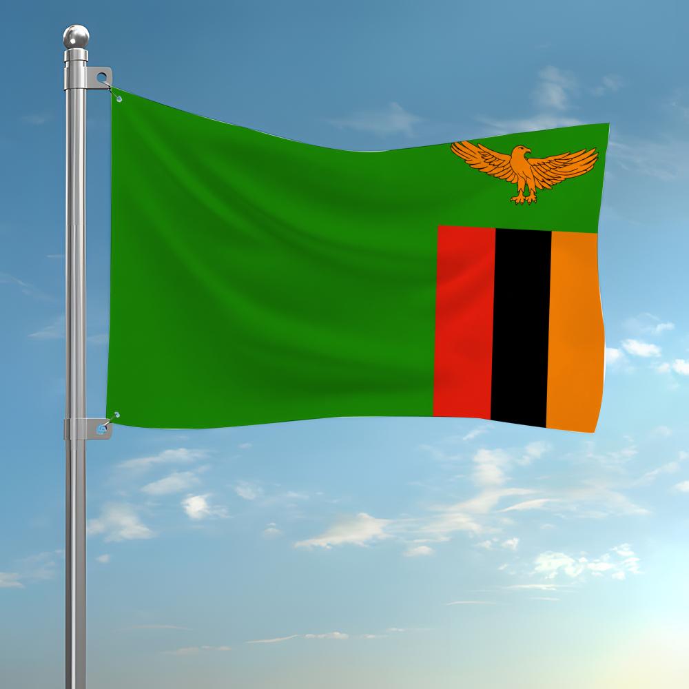 Home Decor Zambia - Zambia Bendera Kustom Hiasan Dinding Permadani