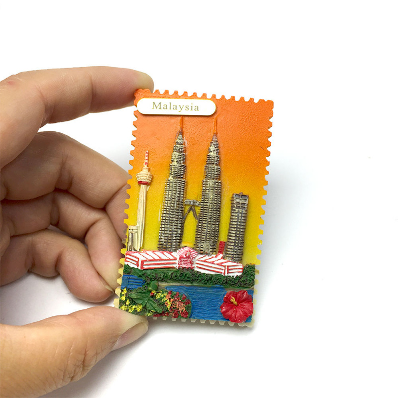 Home Decor Malaysia - Magnet Kulkas Resin 3D Malaysia KLCC,
