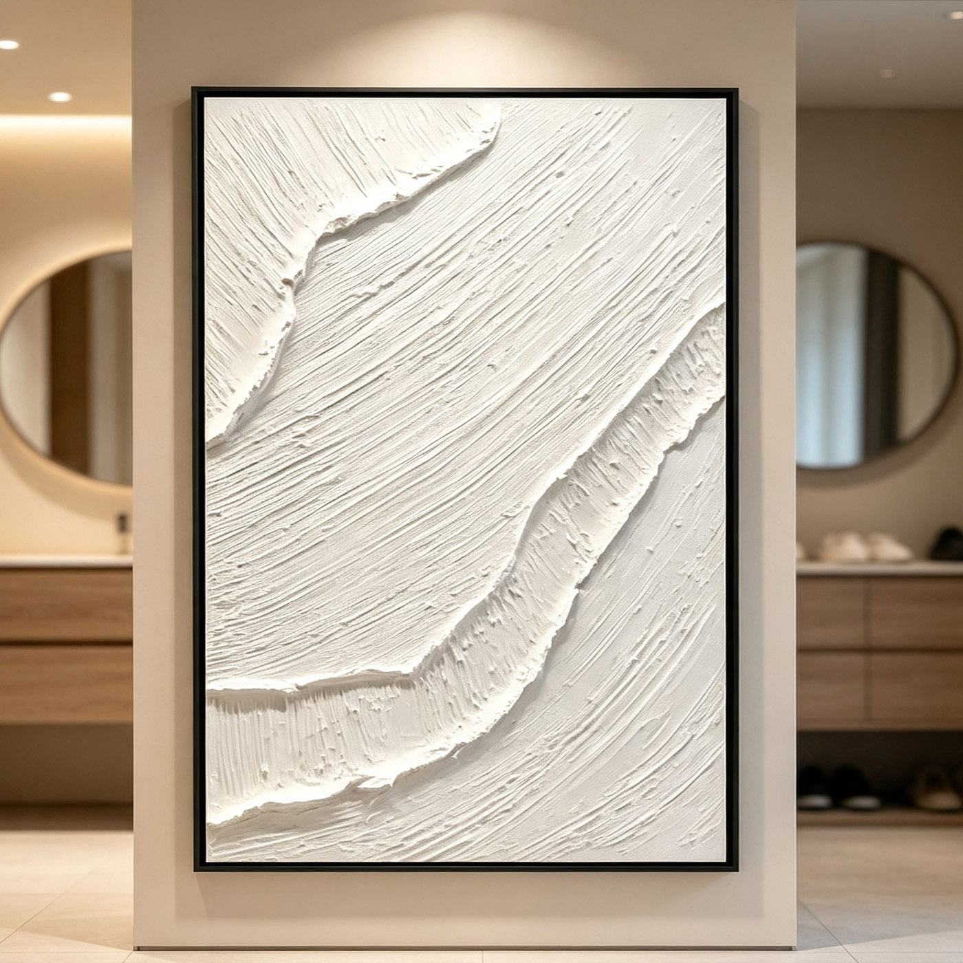 Lukisan Minyak Abstrak Tekstur - Abstract Oil Painting ulasan dan harga