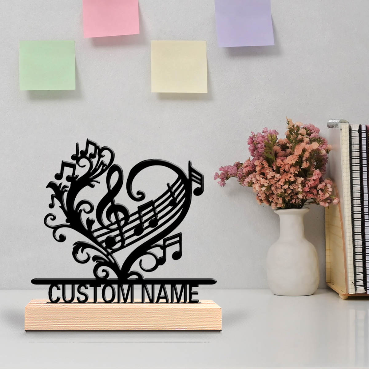 1pc Patung Logam Bunga Musik d - Home Decor Statue ulasan dan harga