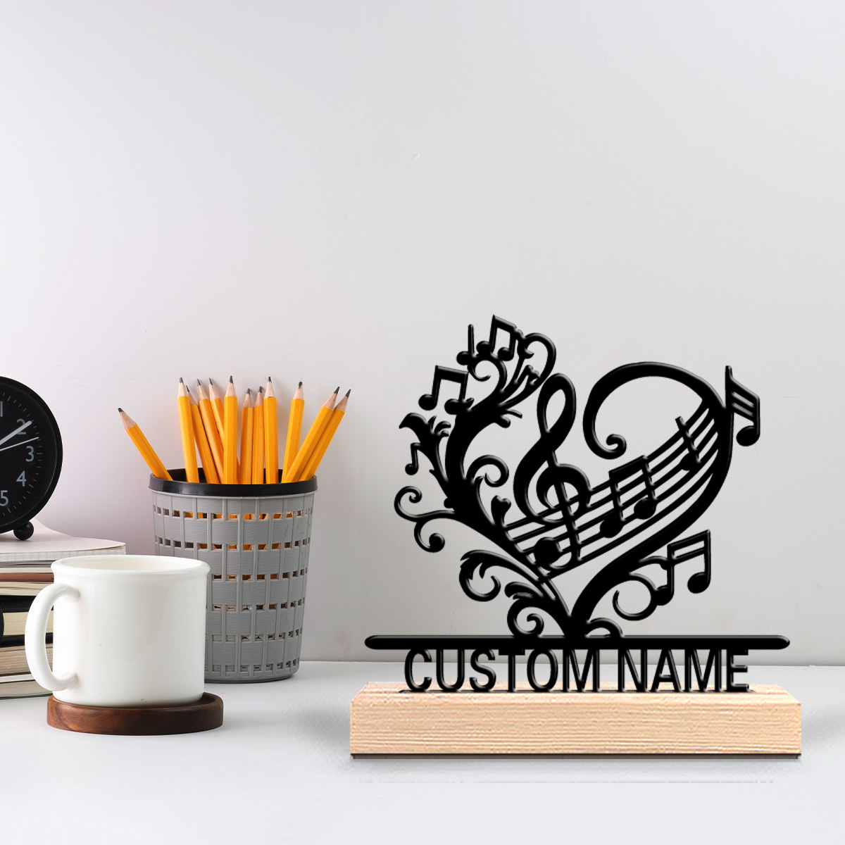 1pc Patung Logam Bunga Musik d - Home Decor Statue ulasan dan harga