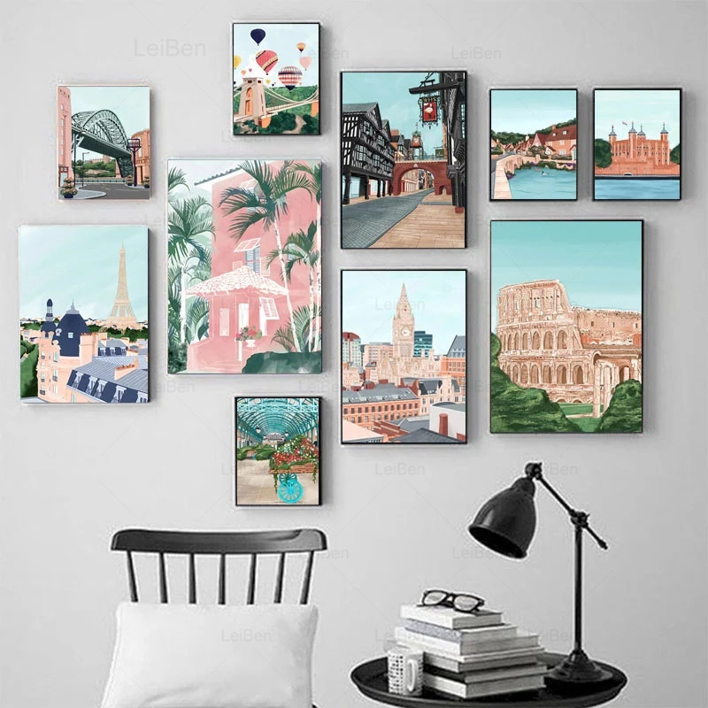 Poster Perjalanan Pemandangan  - Home Decor Dubai ulasan dan harga