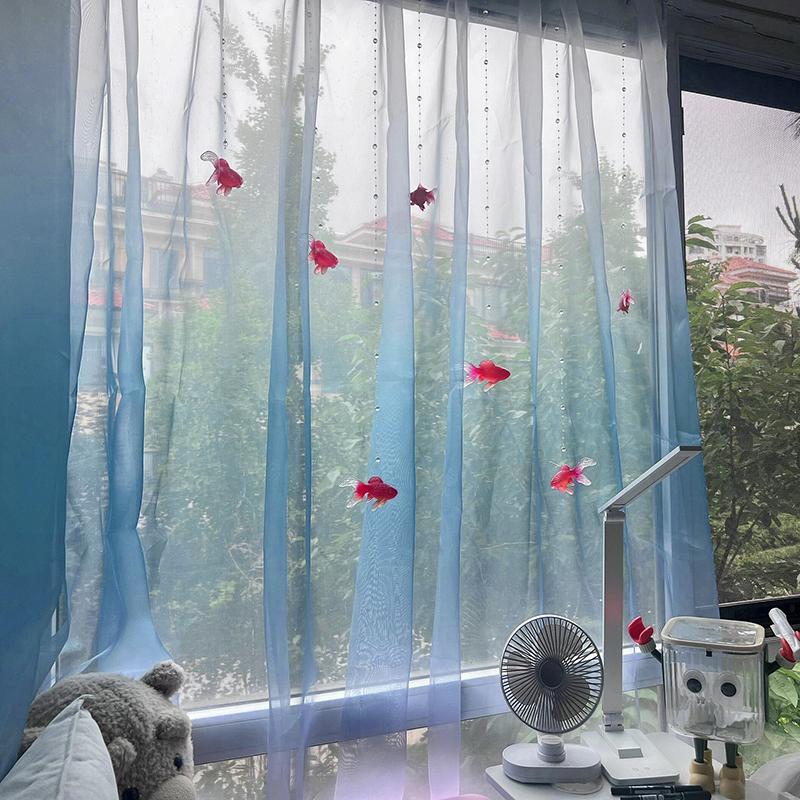 Tirai Jendela Voile Tipis Warn - Home Decor Wall Panels ulasan dan harga