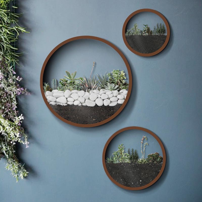 Kreatif Dinding Vas Logam Besi - Woven Wall Basket ulasan dan harga