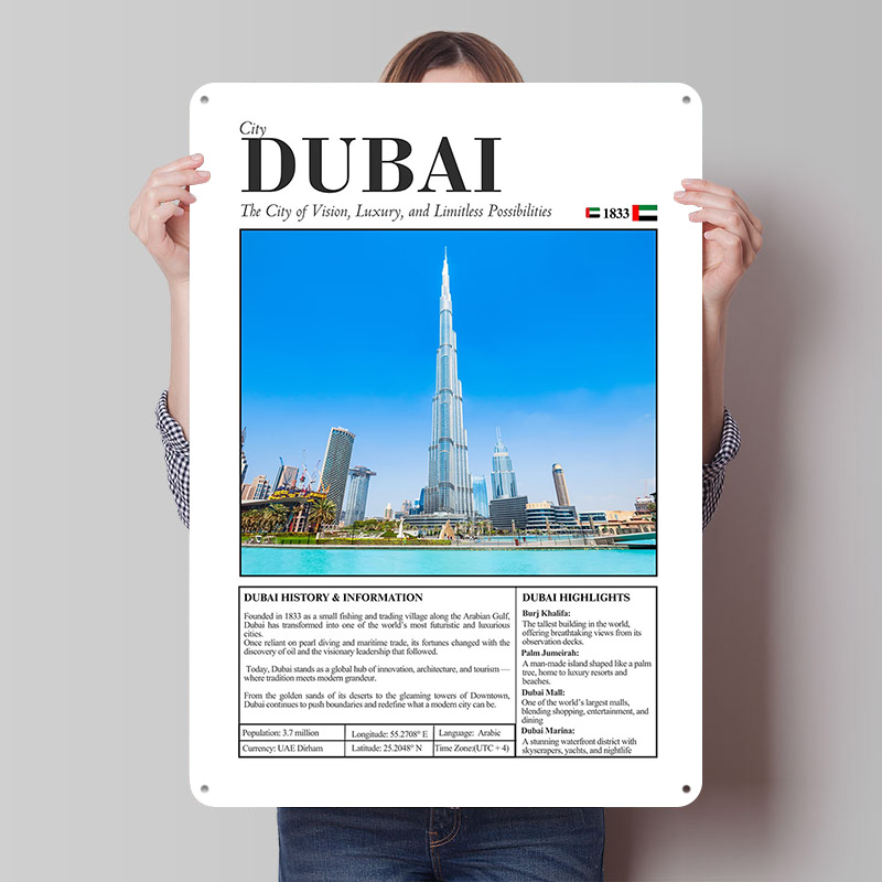 Poster Cetak Pemandangan Kota  - Home Decor Dubai ulasan dan harga