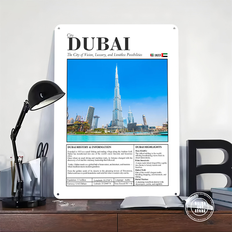 Poster Cetak Pemandangan Kota  - Home Decor Dubai ulasan dan harga