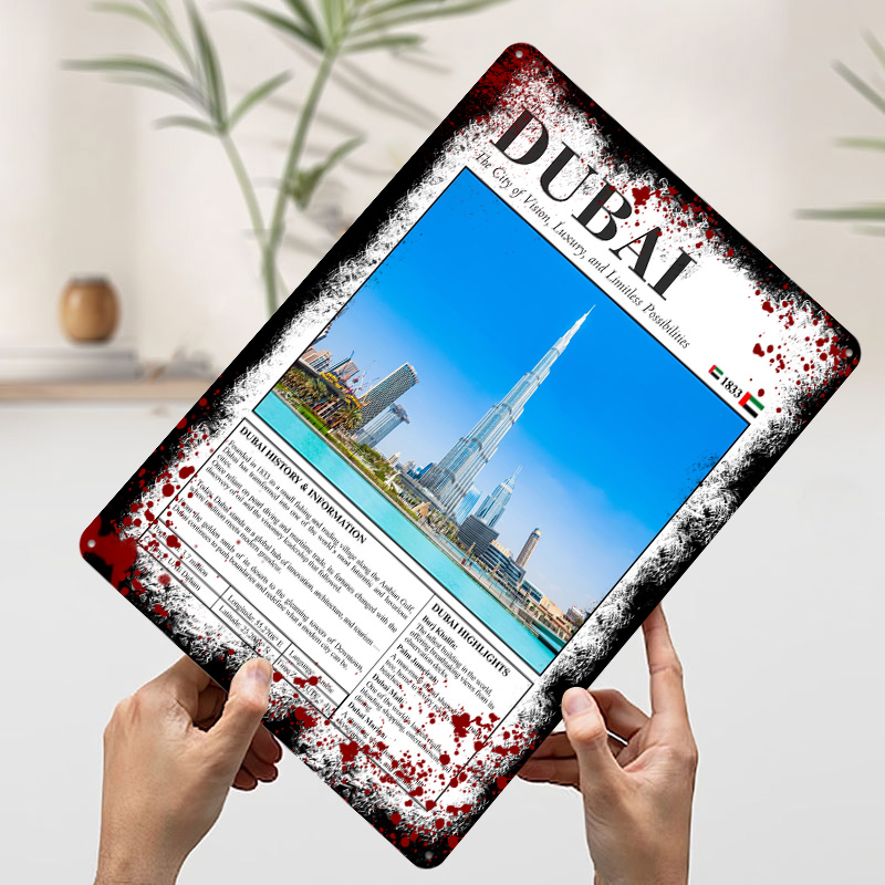Poster Cetak Pemandangan Kota  - Home Decor Dubai ulasan dan harga