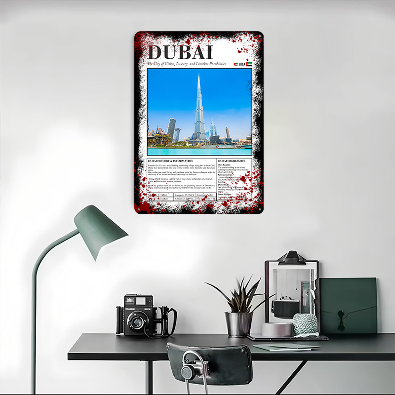 Poster Cetak Pemandangan Kota  - Home Decor Dubai ulasan dan harga