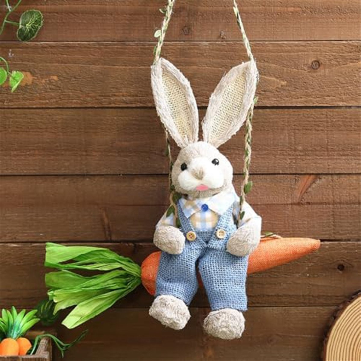 Patung Kelinci Jerami Paskah,  - Home Decor Statue ulasan dan harga