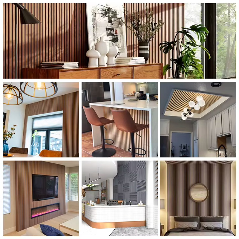 Panel Akustik Kayu Berlubang T - Home Decor Wall Panels ulasan dan harga