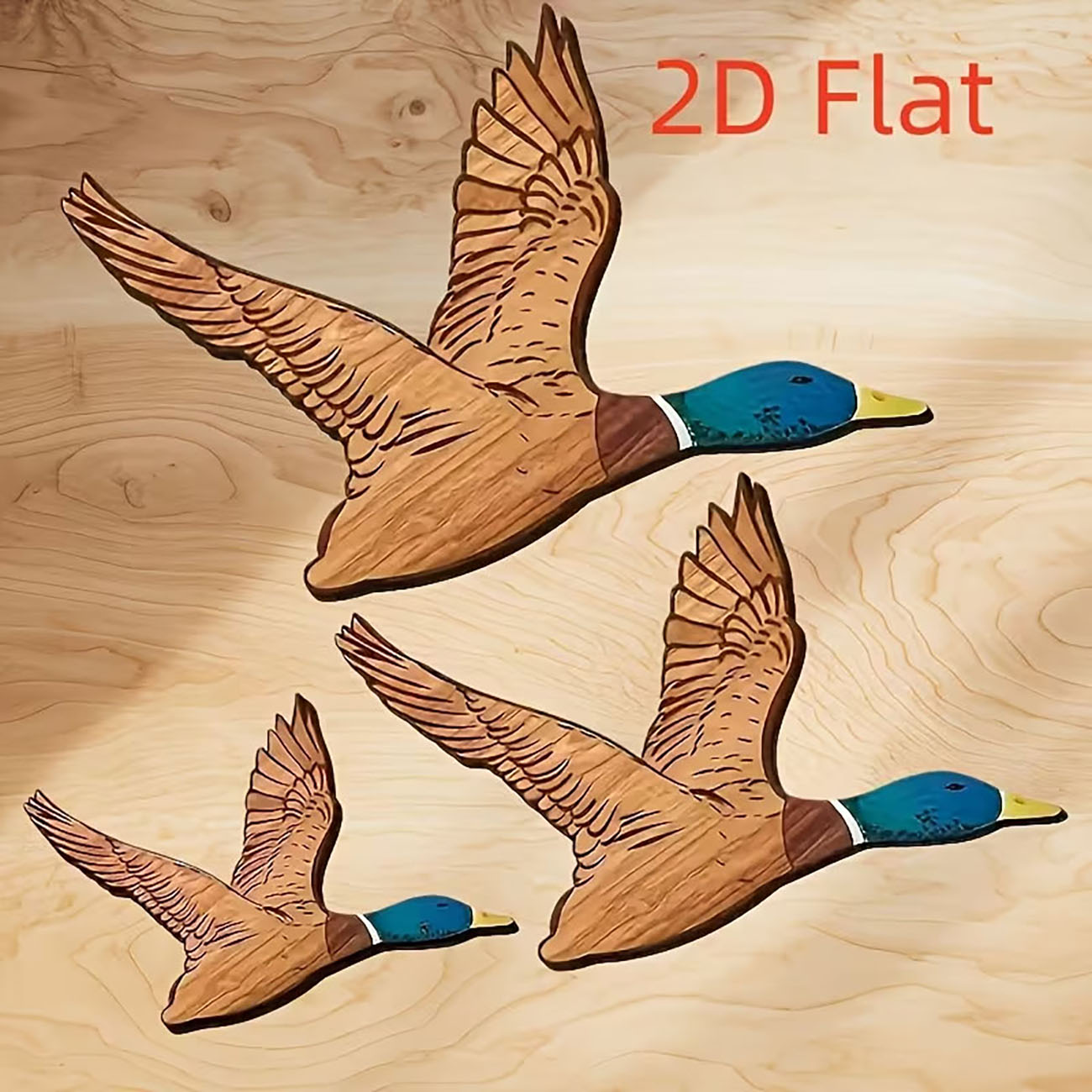 3Pcs Dekorasi Dinding Kayu Beb - Home Decor Duck ulasan dan harga