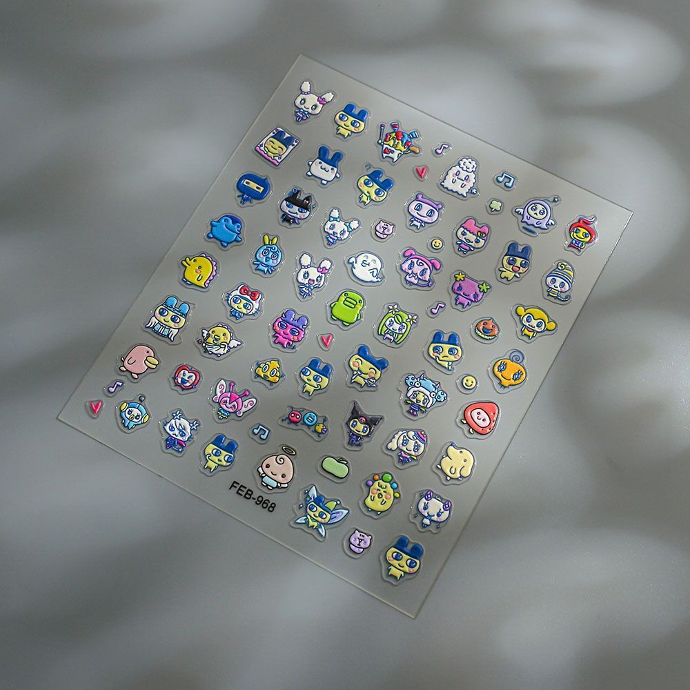 Stiker Seni Kuku 3D Motif Kart - Home Decor Sticker ulasan dan harga