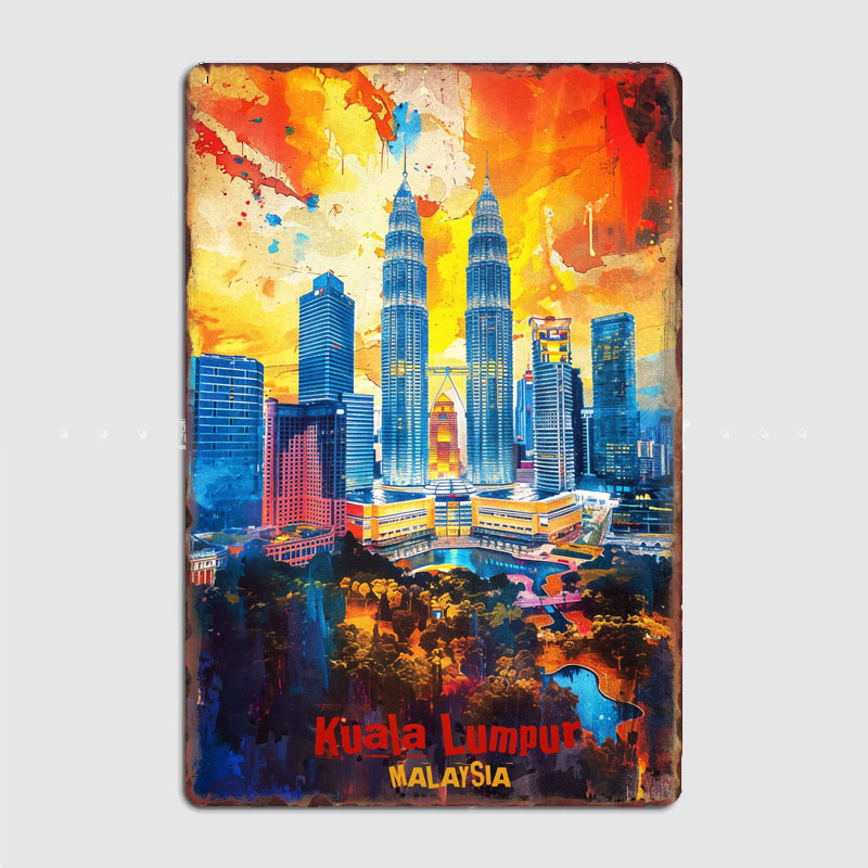 Poster Tempat Wisata Perjalana - Home Decor Malaysia ulasan dan harga