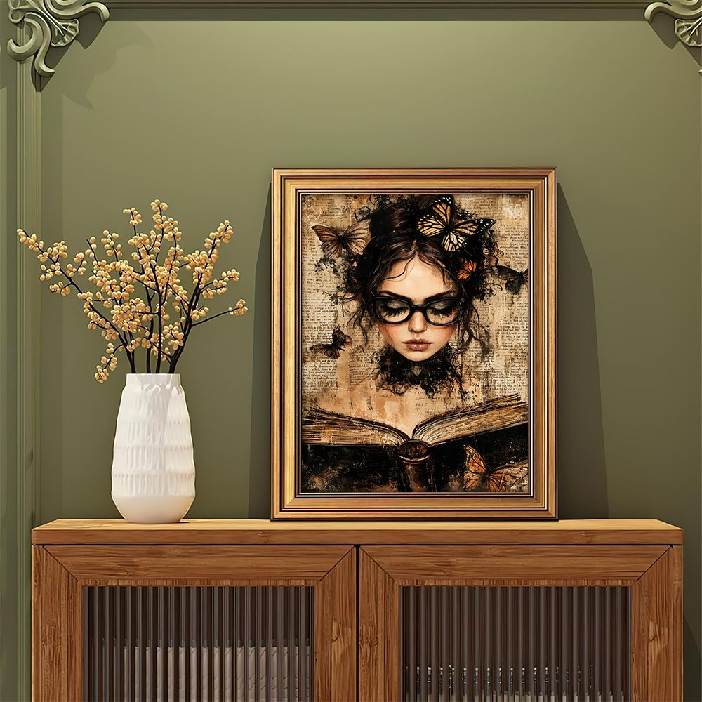 Dekorasi Dinding Retro Dark Ac - Abstract Oil Painting ulasan dan harga