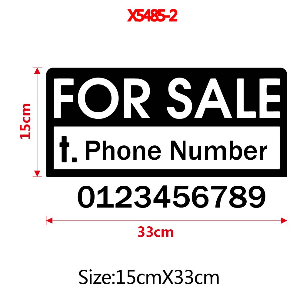 1 Buah Teks Kustom Lucu dengan - Home Decor Sticker ulasan dan harga