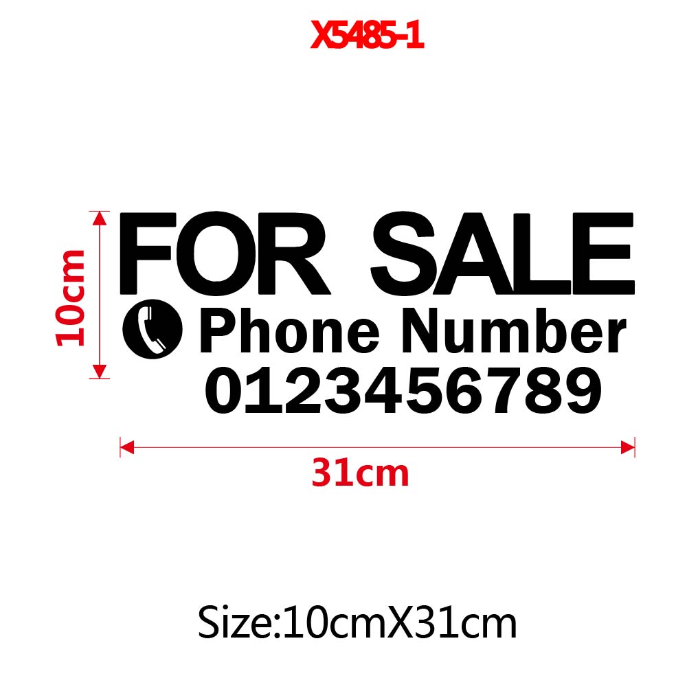 1 Buah Teks Kustom Lucu dengan - Home Decor Sticker ulasan dan harga