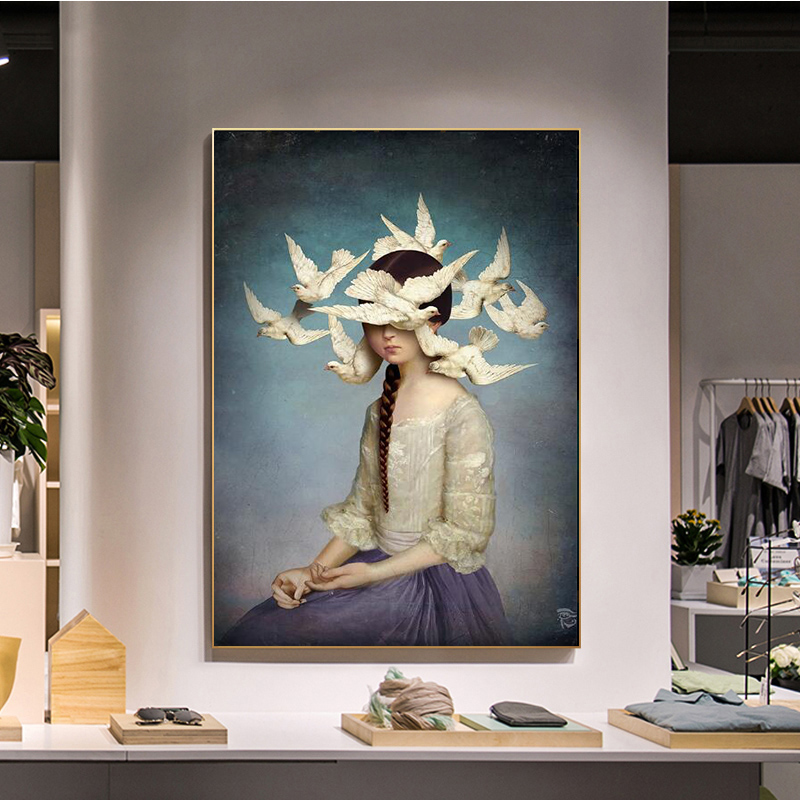 Lukisan Gambar Modern Nordic T - Home Decor Niche ulasan dan harga