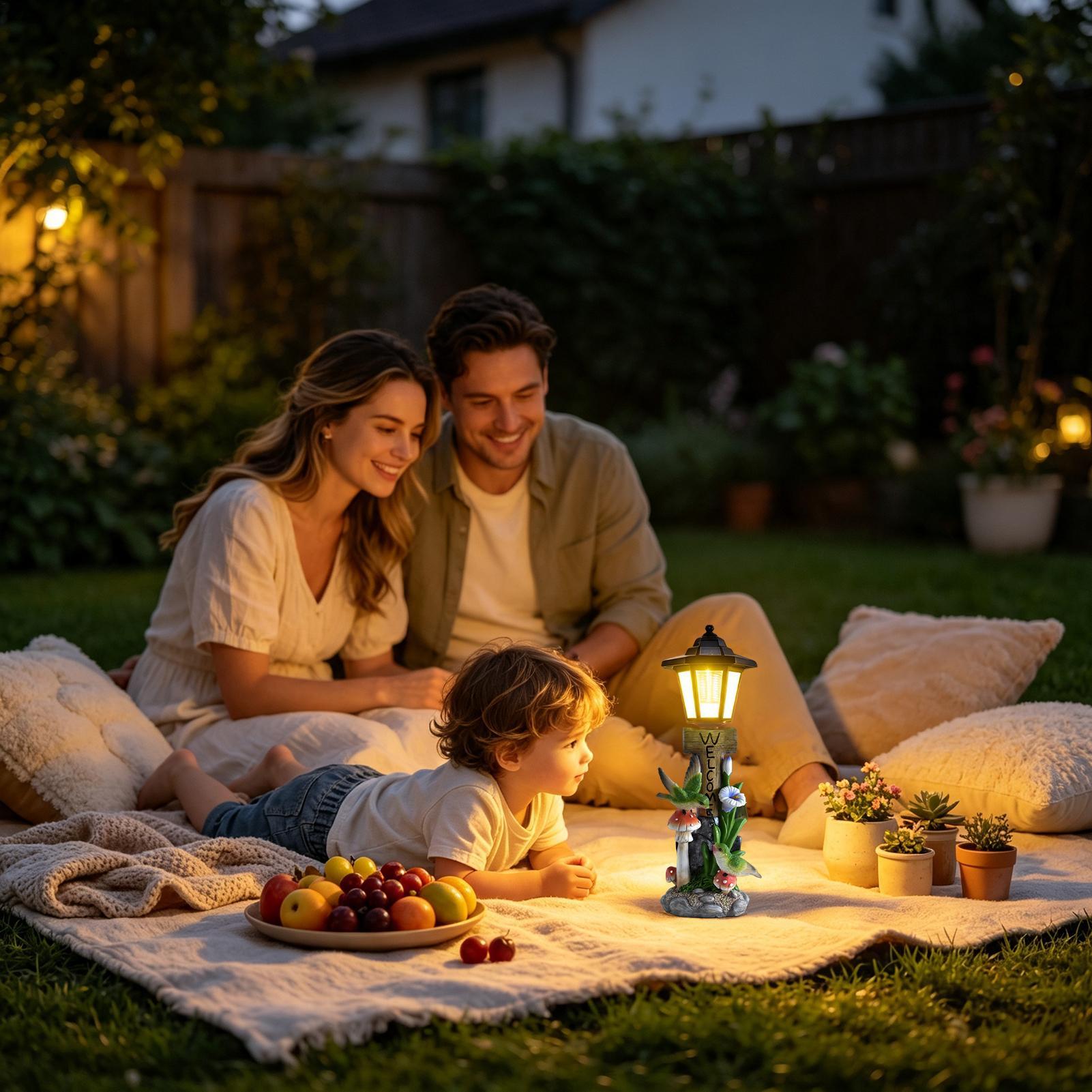 Lampu Taman Tenaga Surya Patun - Home Decor Statue ulasan dan harga
