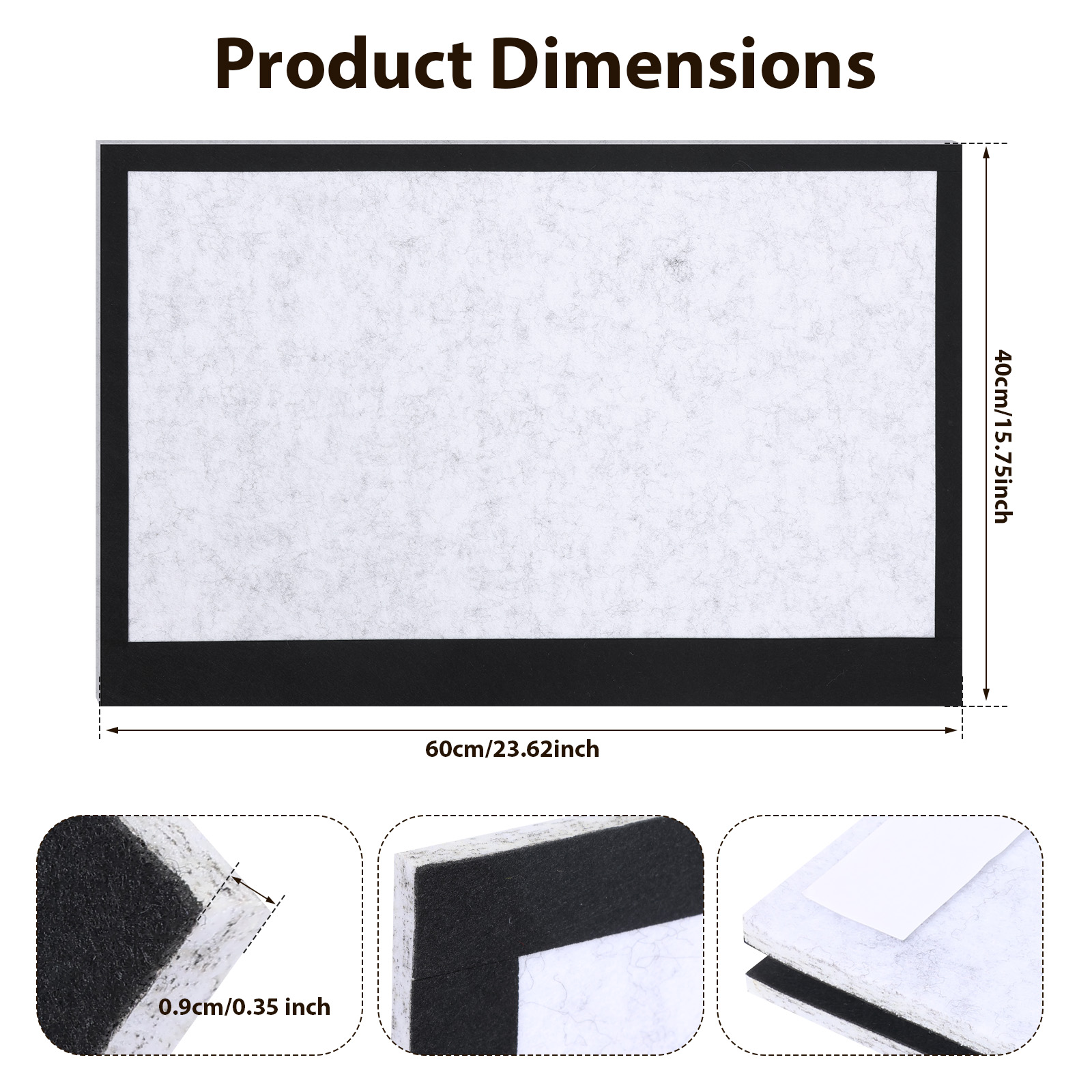 Papan Pin Persegi Panjang dari - Home Decor Wall Panels ulasan dan harga