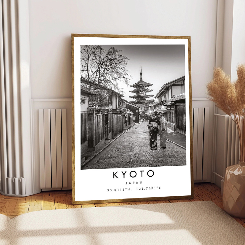 Poster Kota Perjalanan Hitam P - Home Decor Dubai ulasan dan harga