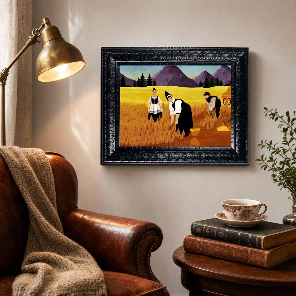 Lukisan Kanvas Berbingkai, Sen - Abstract Oil Painting ulasan dan harga