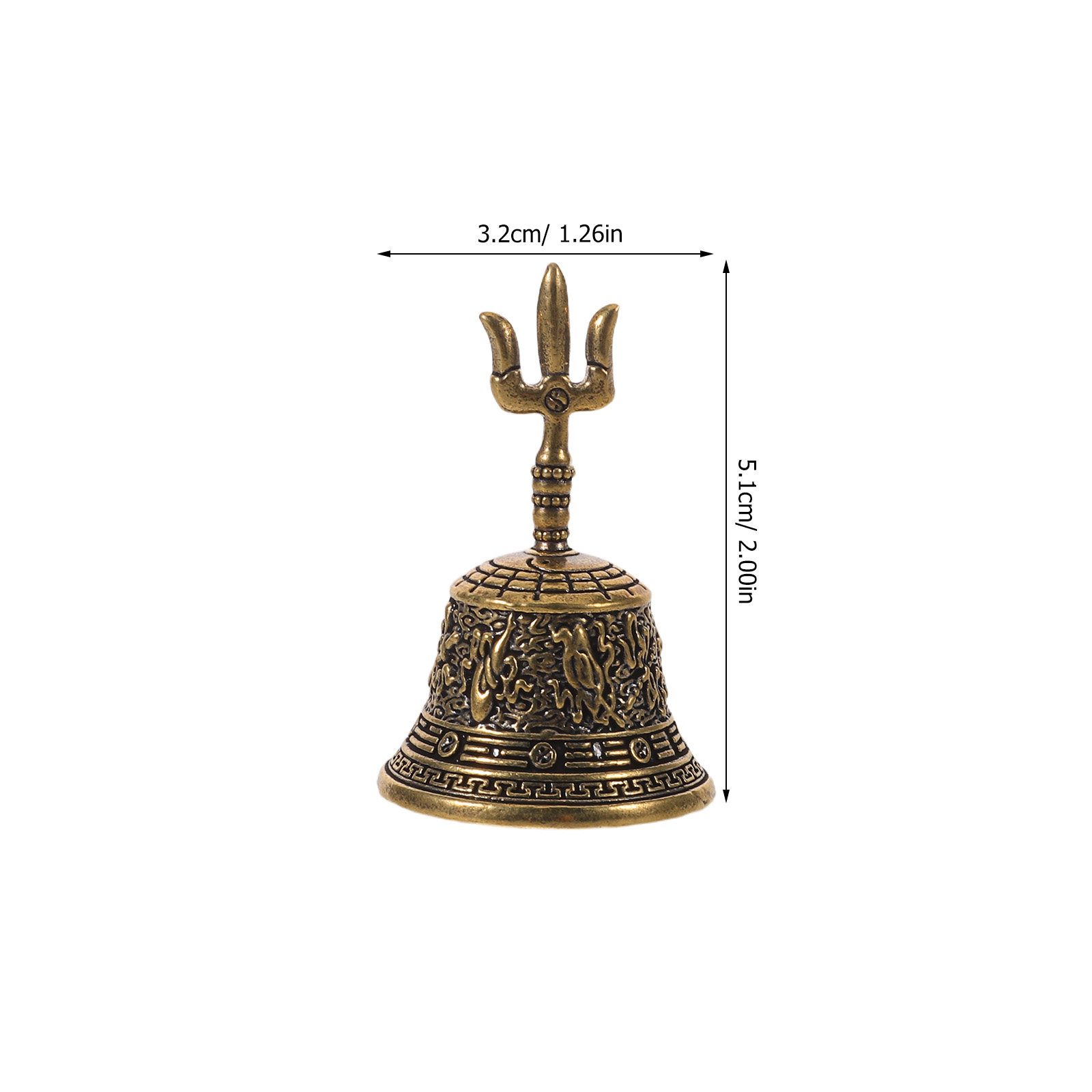 Lonceng Kuningan dengan Gagang - Home Decor Yellow ulasan dan harga