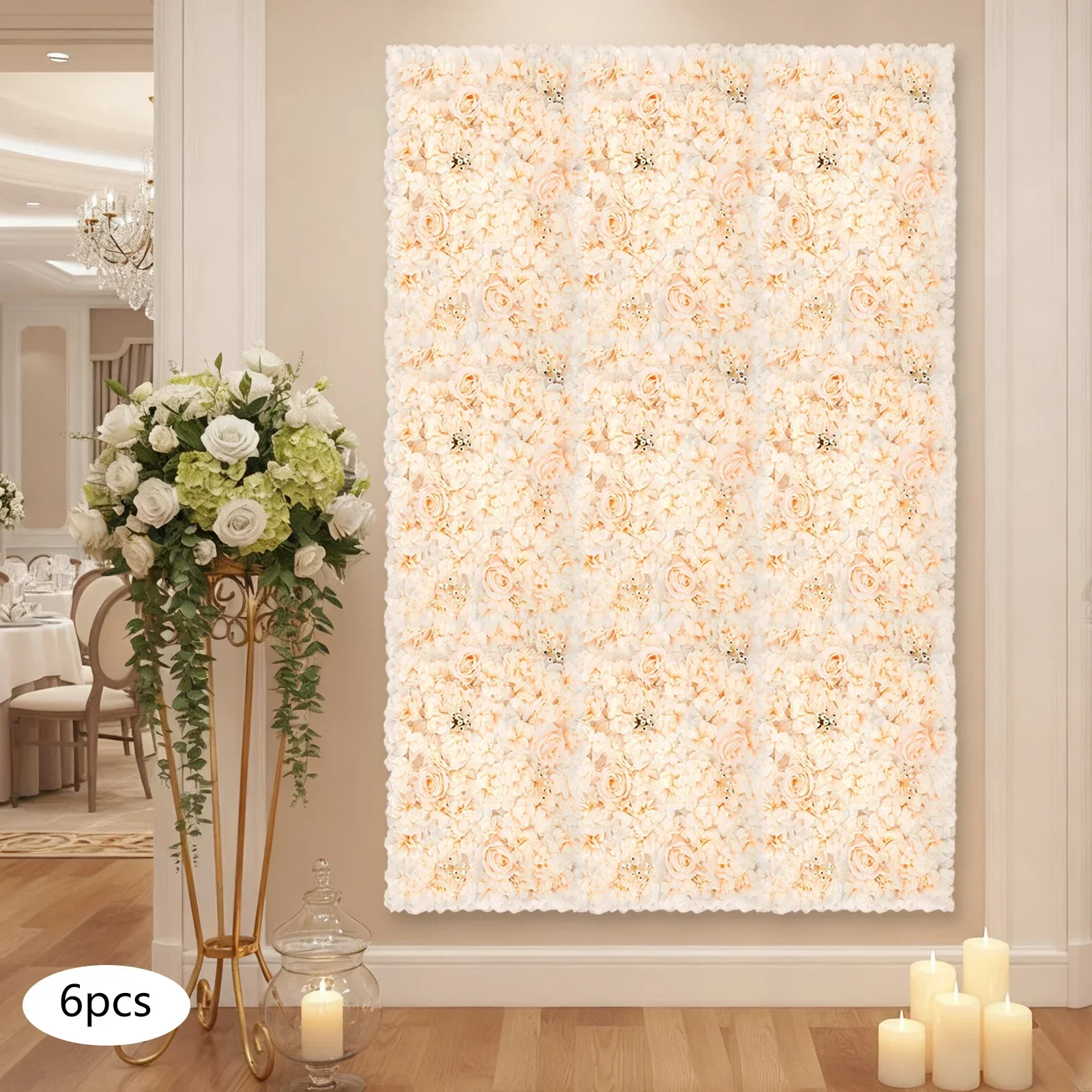 6 Buah Panel Dinding Bunga Bua - Home Decor Wall Panels ulasan dan harga