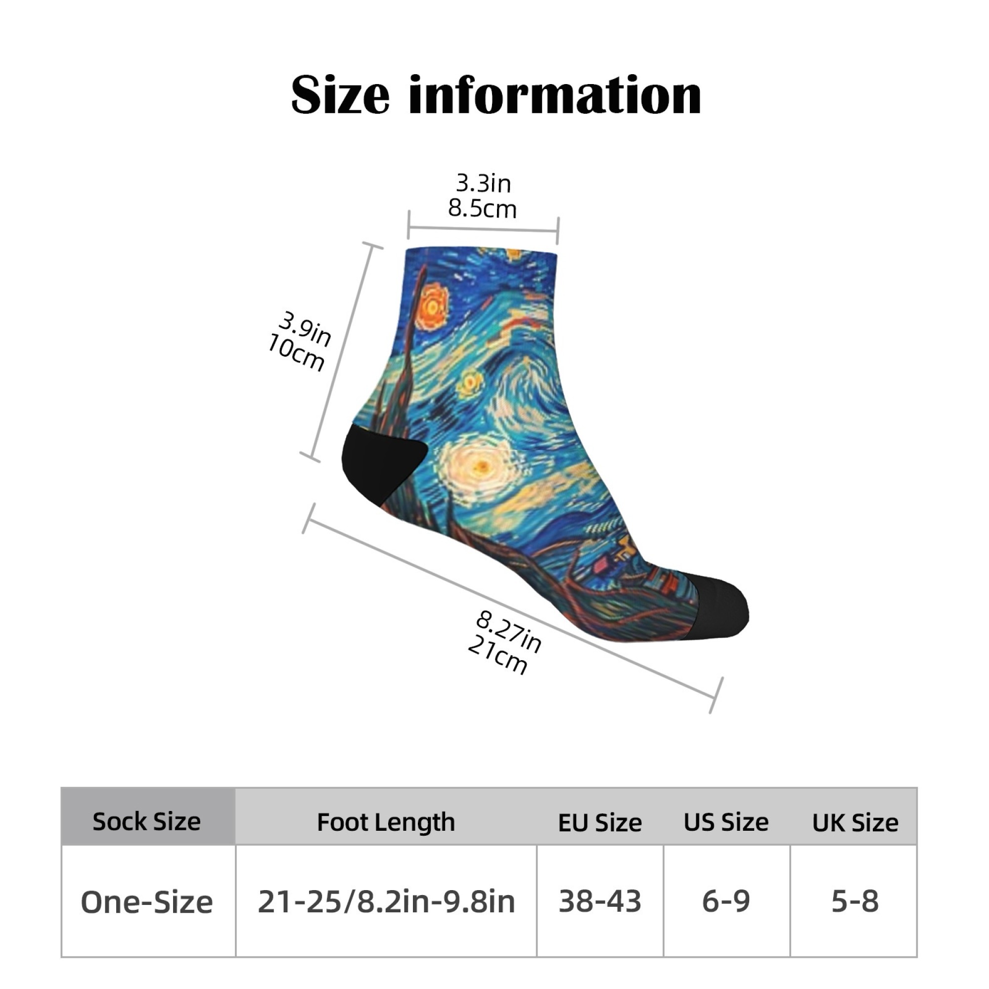 1 Pasang Kaus Kaki Seni Abstra - Abstract Oil Painting ulasan dan harga
