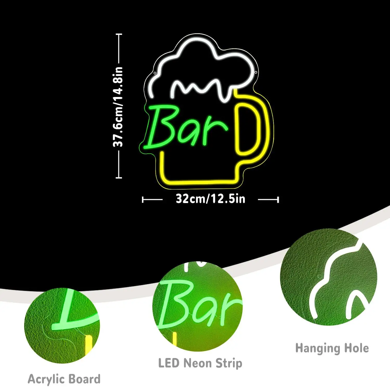 Lampu LED Neon Sign Bar Bir US - Home Decor Gift ulasan dan harga