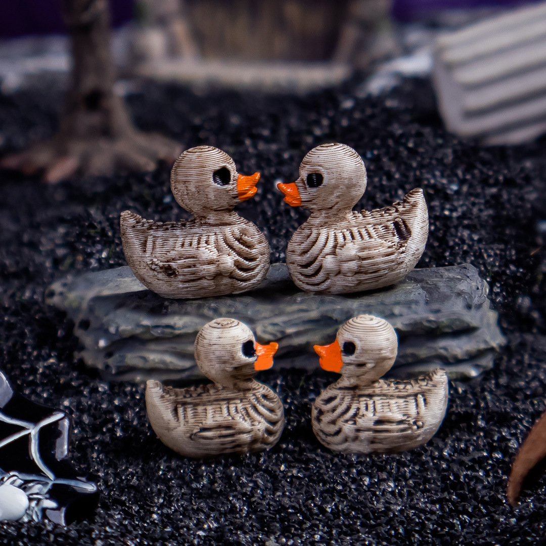 Ornamen Patung Bebek Tengkorak - Home Decor Duck ulasan dan harga