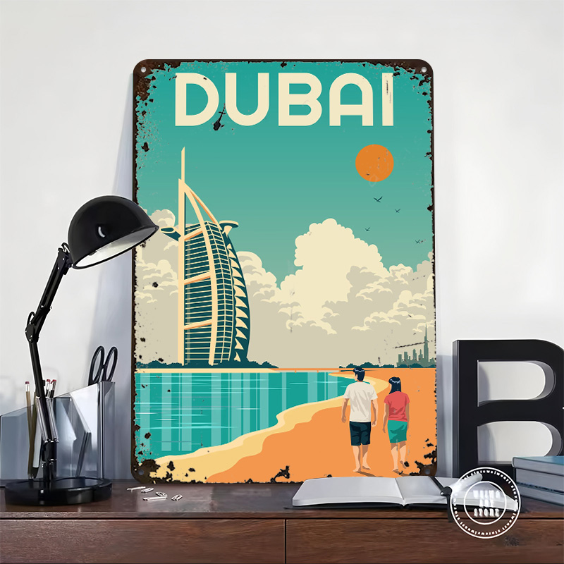 Poster Cetak Perjalanan Dubai  - Home Decor Dubai ulasan dan harga