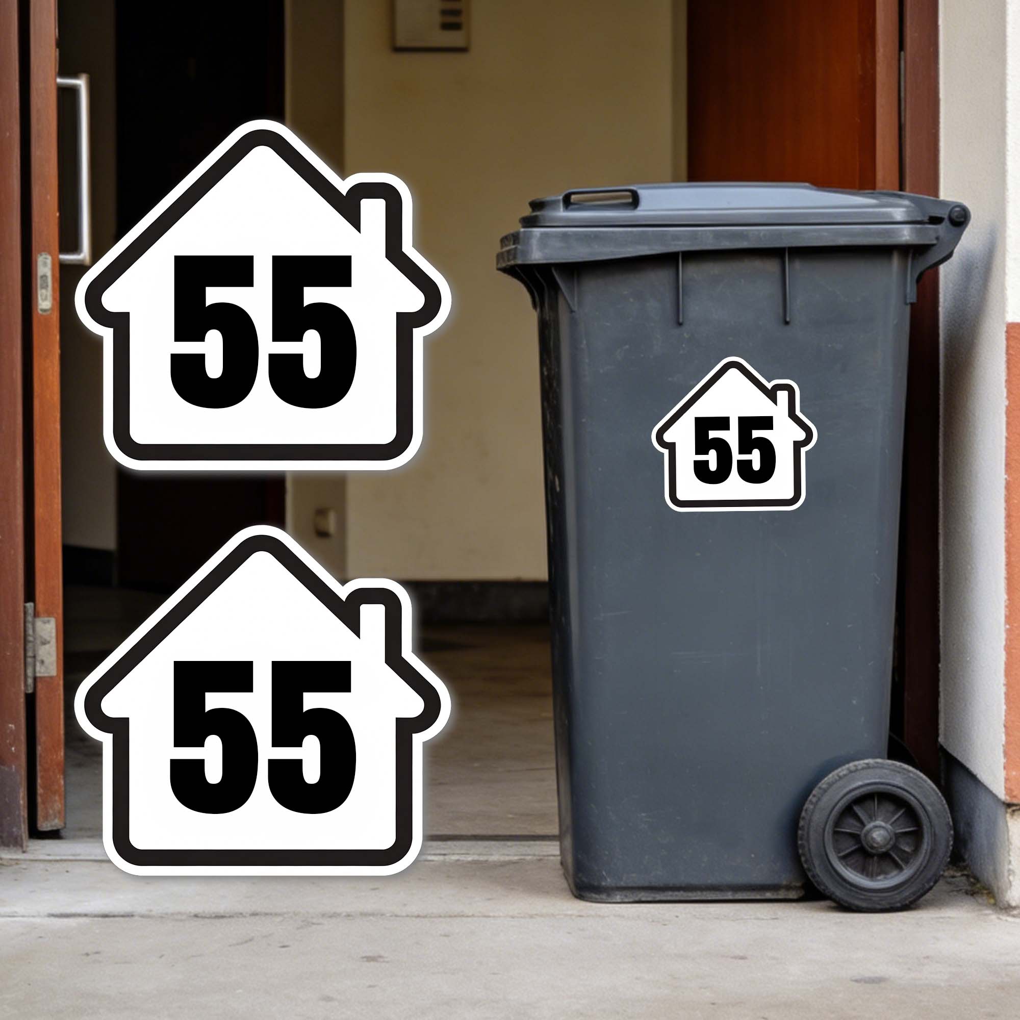 Stiker Tempat Sampah DIY Pola  - Home Decor Sticker ulasan dan harga