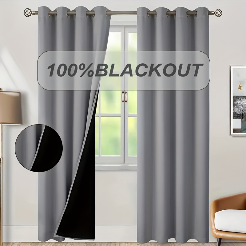 1pc Tirai Blackout 100% dengan - Home Decor Wall Panels ulasan dan harga