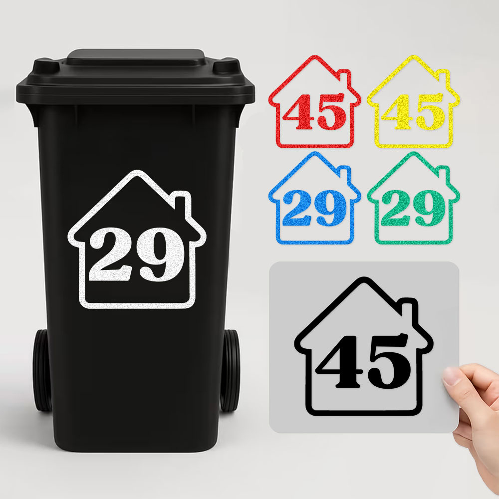 3 Buah Stiker Nomor Rumah Temp - Home Decor Sticker ulasan dan harga