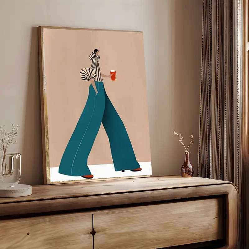 Poster Wanita Celana Biru Modi - Home Decor Niche ulasan dan harga