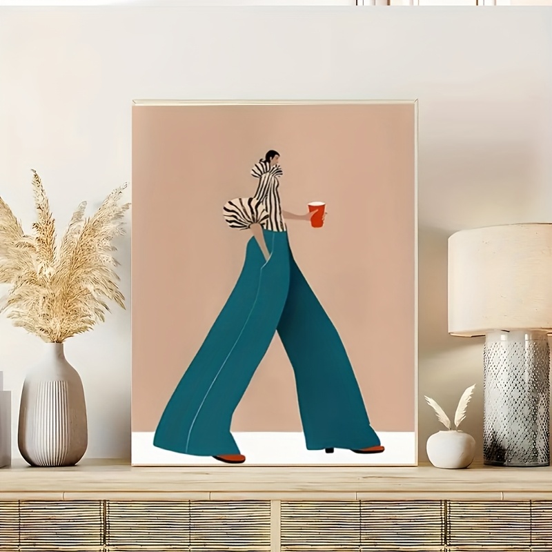 Poster Wanita Celana Biru Modi - Home Decor Niche ulasan dan harga
