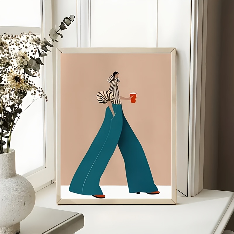 Poster Wanita Celana Biru Modi - Home Decor Niche ulasan dan harga